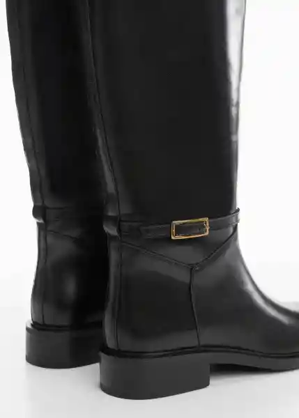 Botas Trote Negro Talla 38 Mujer Mango