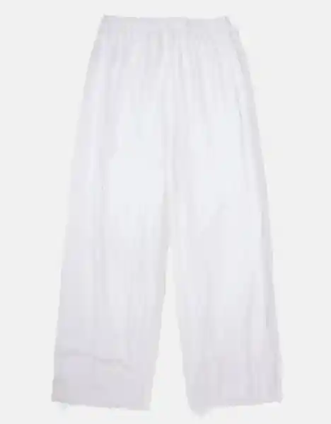 Pantalón Elástica Mujer Blanco Talla Large American Eagle