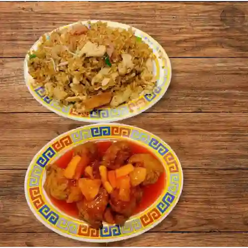 Combinado Mediano Arroz y Agridulce
