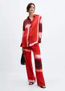 Pantalón Rothko-w Rojo Talla XS Mujer Mango