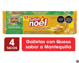 Saltin Noel Galletas Saladas Sabor a Queso y Mantequilla 