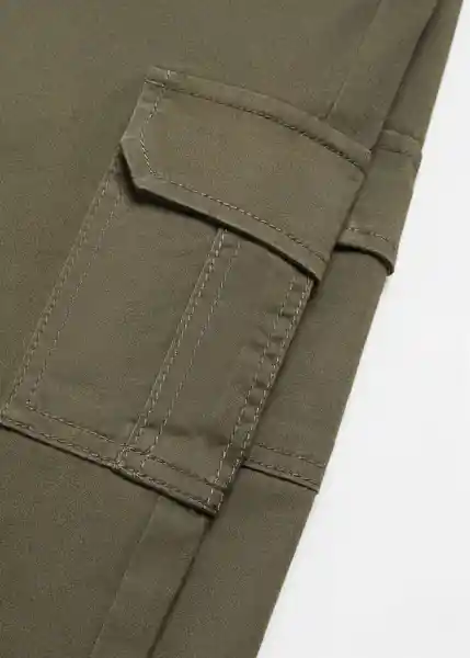 Pantalón Cargo Khaki Talla 07 Niños Mango