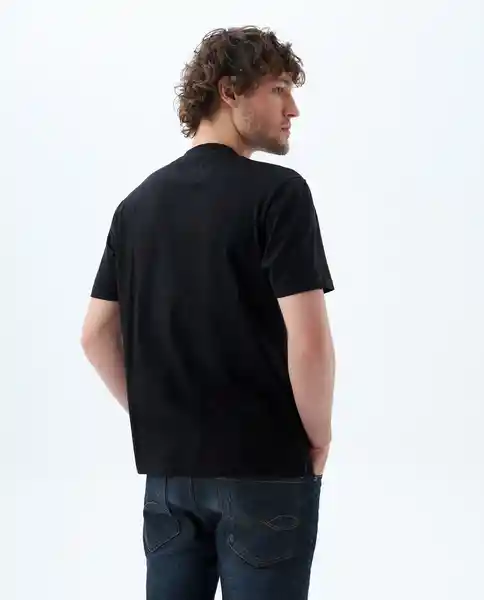 Camiseta Hombre Negro Talla M 849F001 Americanino