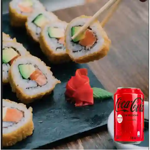 Combo Crispy Philadelphia Roll +Cocacola S/az 330ML
