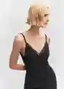 Vestido Lindisim Negro Talla L Mujer Mango