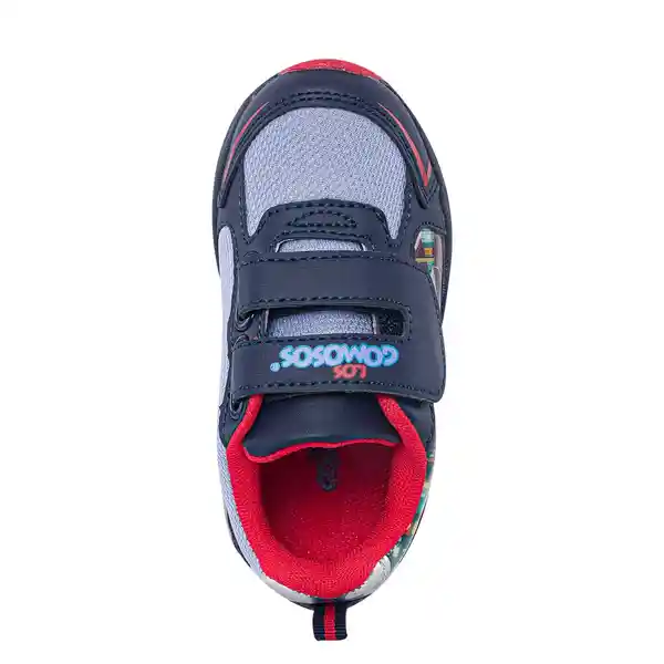 Los Gomosos Tenis Con Luces Tryvin Niño Azul Oscuro Talla 23