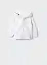 Buzo Sudadera Lana Offwhite Talla 70 Niñas Mango