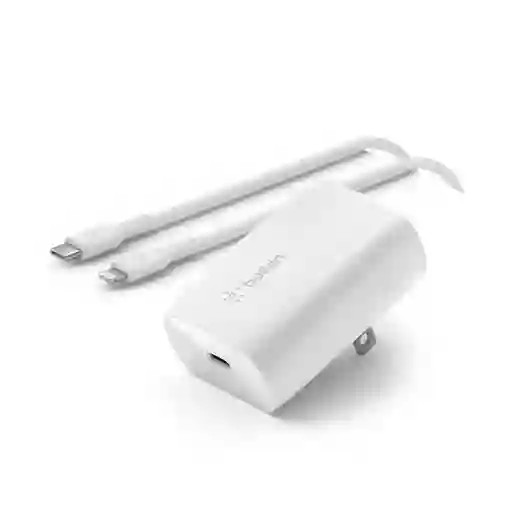 Belkin Cargador de Pared USB C 20W + Cable Lightning Blanco