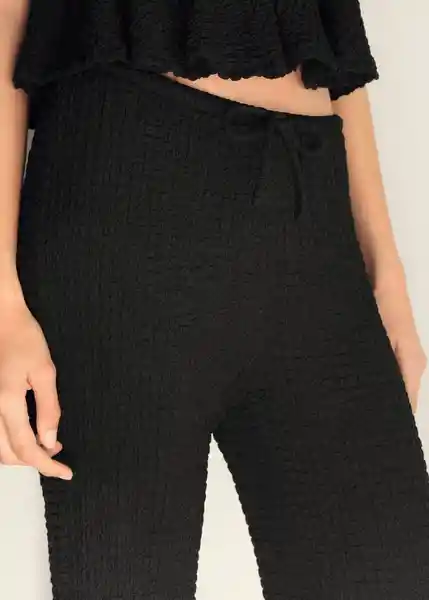 Pantalón Veronica Negro Talla S Mujer Mango