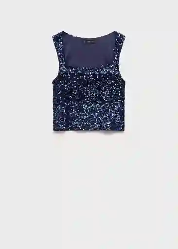 Top Xsagi Navy Talla M Mujer Mango