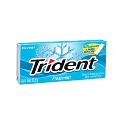 Trident Chicle Sin Azúcar Sabor Menta Fresca Pack