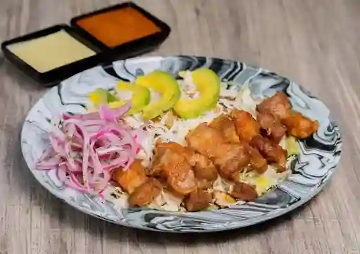 Picada Keto Res y Pollo