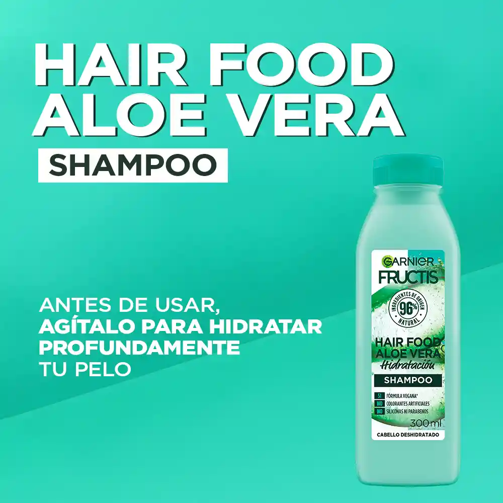 Shampoo Hair Foof Garnier Aloe Hidratación 300 mL