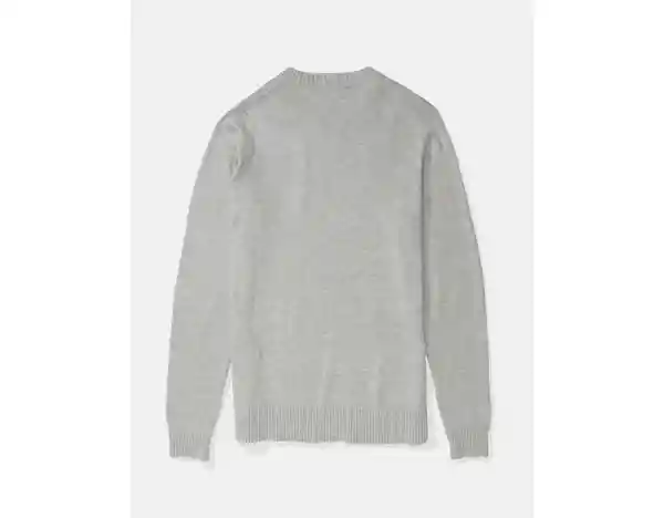 Suéter Tejido Para Hombre Gris Talla Large American Eagle