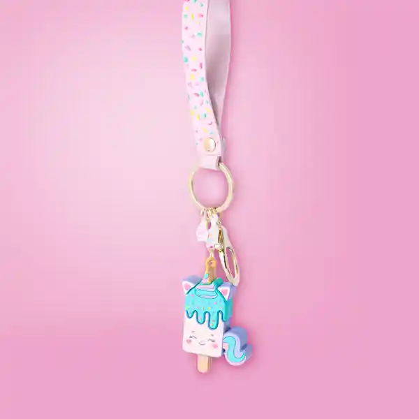 Llavero 3D de Paleta Unicornio Serie Mis Pastelitos Miniso