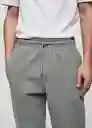 Pantalón Cohen Gris Medio Vigoré Talla L Hombre Mango