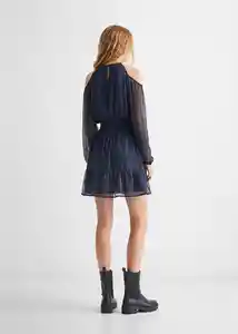 Vestido Chiffy Navy Talla 18 Teen Niñas Mango