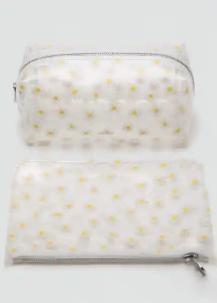 Neceser G Marga Blanco Talla 99 Mujer Mango