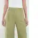 Pantalón Uarzazat Mujer Verde Retro Medio 8 432E312 Naf Naf