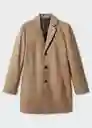 Abrigo Hake Camel Talla XXL Hombre Mango