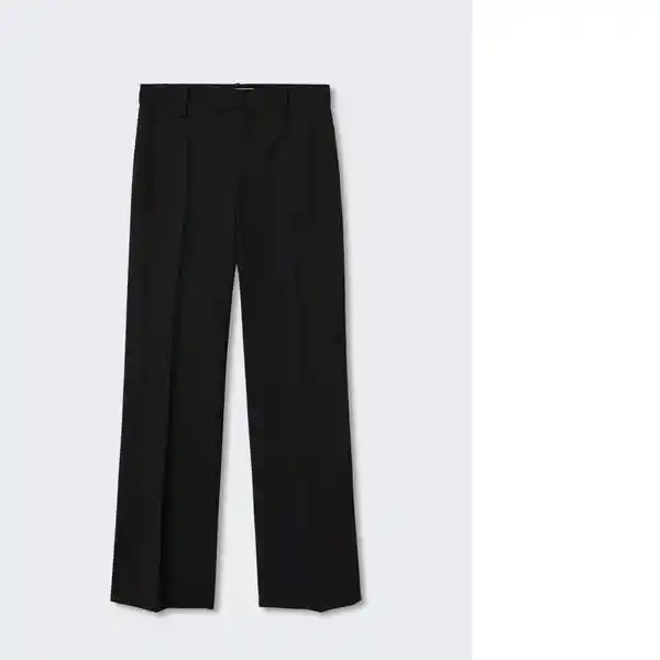 Pantalón Greta Negro Talla 54 Mujer Mango