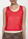 Top Jordan Rojo Talla M Mujer Mango