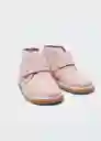 Botin Damiab Rosa Pastel Talla 24 Niñas Mango