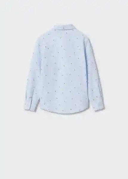 Camisa Oxfordp Celeste Talla 14 Niños Mango