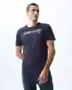 Camiseta Hombre Morado Talla L 841G001_MOR192814 Americanino