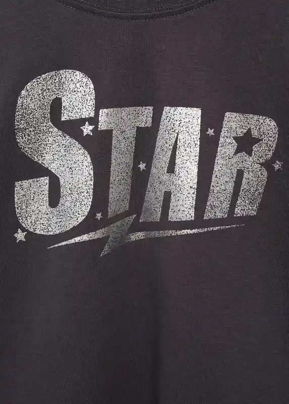 Camiseta Star Antracita Talla 08 Niñas Mango