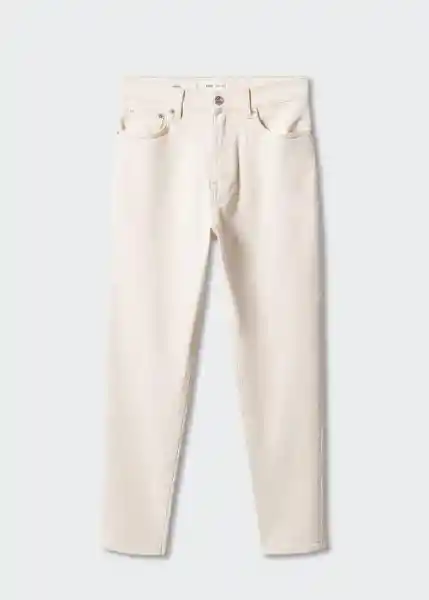 Jean Newmom Off White Talla 44 Mujer Mango