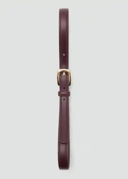 Cinturón Nico Granate Talla M Mujer Mango