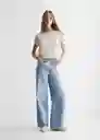 Pantalón Jean Surf Tejano Claro Talla 21 Mango Teen Girl Mango