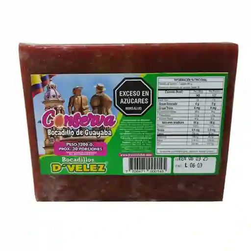 DVelez Postre Bocadillo de Guayaba Bloque