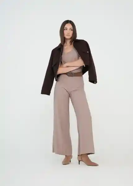 Enterizo Anah# Mujer Crudo Novia Claro Talla S 569g302 Naf Naf