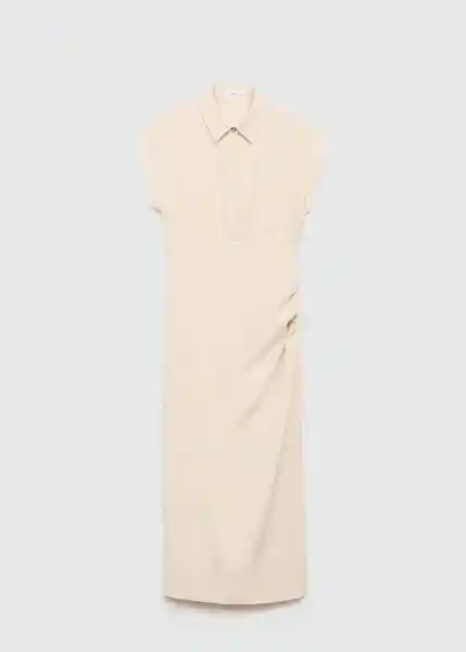 Vestido Chiara Crudo Talla L Mujer Mango