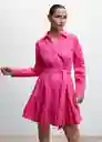 Vestido Naza-L Rosa Talla M Mujer Mango