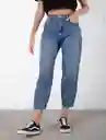 Jean Bondi Mujer Azul Índigo Medio Talla 10 Naf Naf