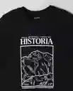 Camiseta Hombre Negro Talla L 102G021 Rifle