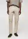 Pantalón Pisa Beige Talla 38 Hombre Mango