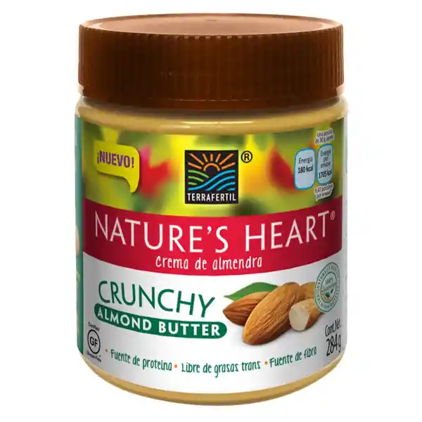 Nature's Heart Mantequilla de Almendras Crunchy