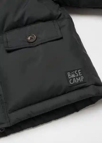 Abrigo Anorak Ricky Negro Talla 69 Niños Mango