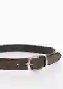 Cinturón Maru Marrón Talla S Mujer Mango