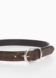 Cinturón Maru Marrón Talla S Mujer Mango