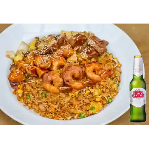 Combo Teriyaki Mixto + Stella Artois Bot. 330ml