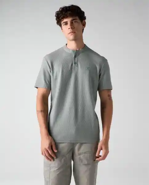 Camiseta Polo Hombre Verde Talla M 802G006_VER165804 Americanino