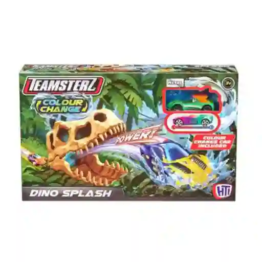 Teamsterz Juguete Dino Splash Lanzador Pista Colour Change