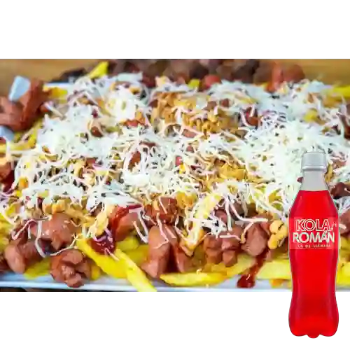 Combo Salchipapa Clásica + Kola Roman 350 ml