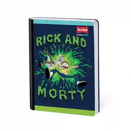 Cuaderno Rick&Mort Master Mas Cuadriculado 100 Hojas Cosido Scribe