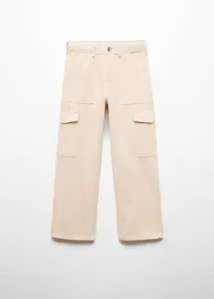 Jean Cargo Beige Talla 12 Niña Mango